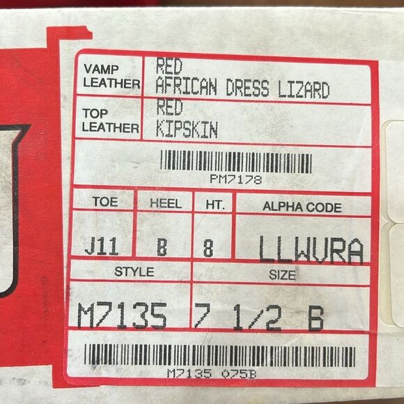 Vintage 1994 Justin Red Lizard & Kipskin Kilted Roper Boots Women’s 7.5B Rare - Picture 13 of 14